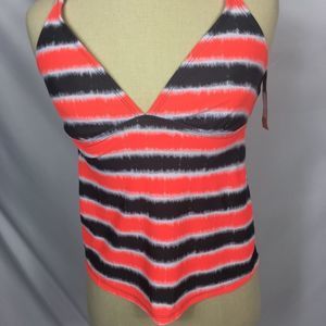 Converse Orange Grey Tankini Swim Top swimsuit‎